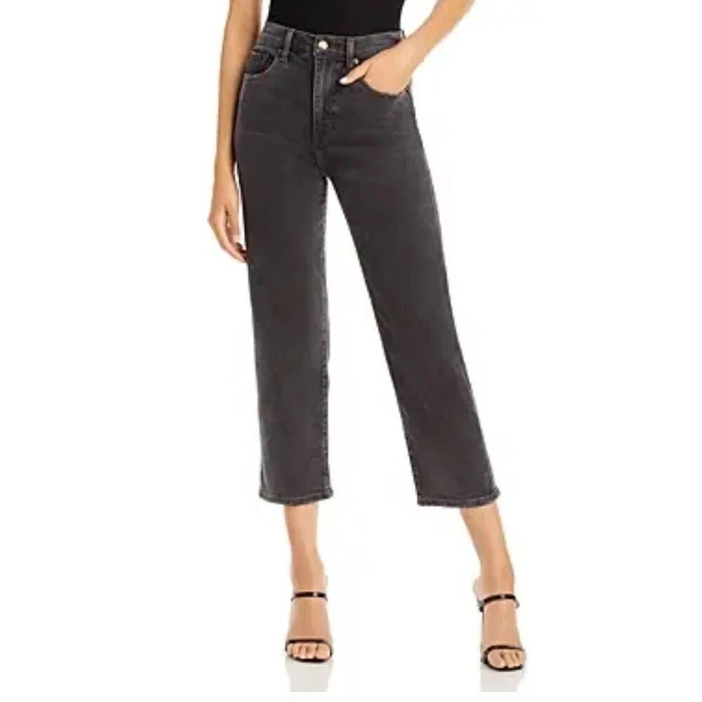 Pistola Cassie Super High Rise Cropped Jeans in Charcoal, size 30, MSRP $128